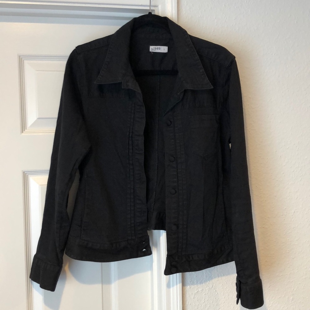 Black jean jacket